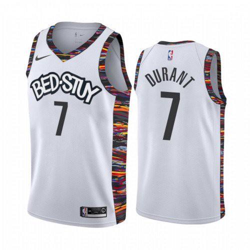 Mens Brooklyn Nets Kevin Durant City Jersey White