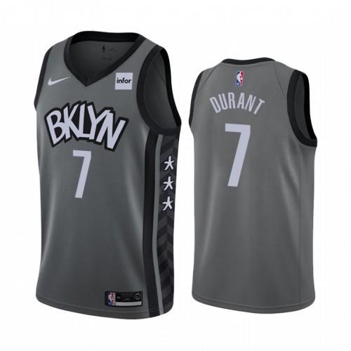 Mens Brooklyn Nets Kevin Durant Statement Jersey Gray