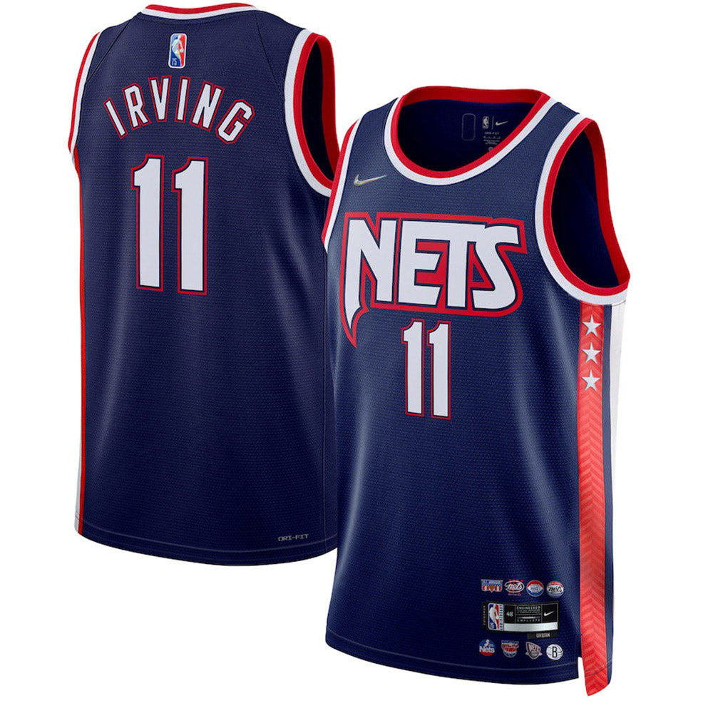 Men's Brooklyn Nets Kyrie Irving  Jersey City Edition - Navy